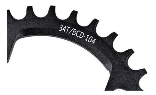 Imagen 3 de 3 de Plato Redondo Axn 104bcd Sram/shimano - Cumpasbikeshop