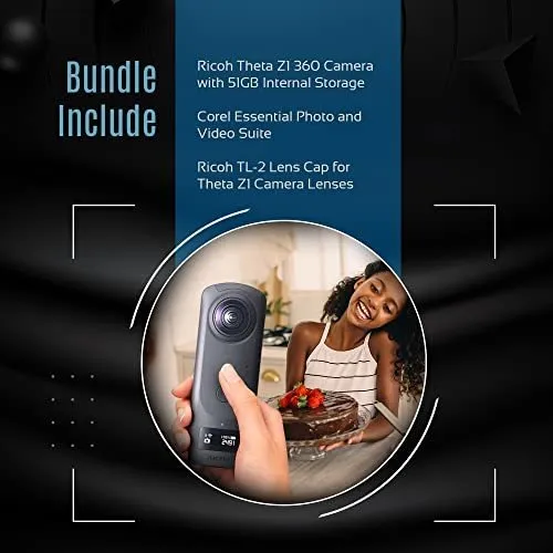 Camara Ricoh Theta Z1 360 Con 51gb Y Corel Essential Photo