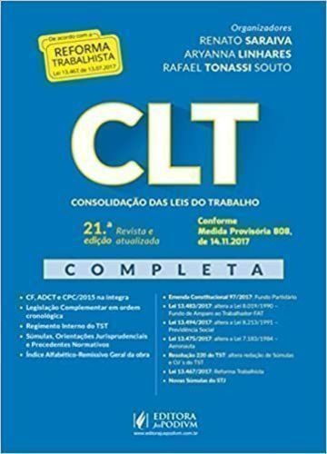 Clt: Consolidação Das Leis Do Trabalho 21ª Ed