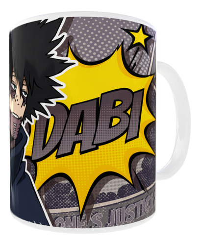 Taza My Hero Academia 11oz/325ml Marrón Oscuro Dabi