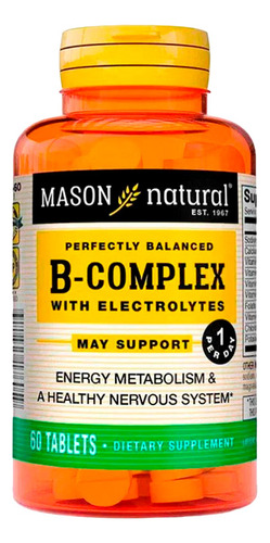 Vitamina Mason B-complex With Electrolytes (60 Tab)