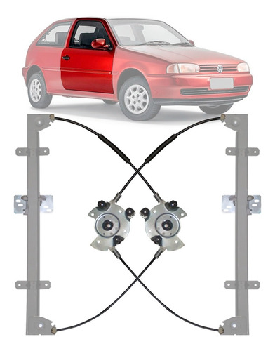 Kit Vidro Elétrico Gol G2 2 Portas Sensorizado 1994 A 1998