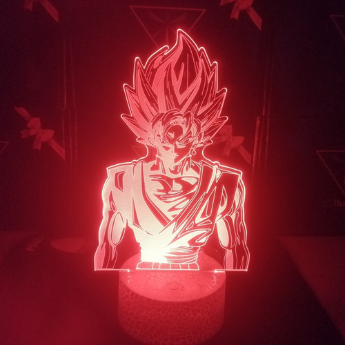 Lampara 3d App Incluida Goku Black Dragon Ball Super