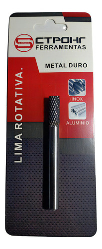 Lima Rotativa Cilindrica Corte Frontal Haste 6mm Corte16x6