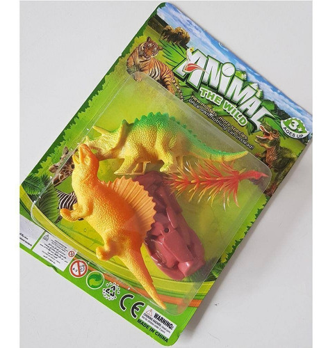 Combo 2 Animais Pvc Maquete Escola Zoo Jurassicos