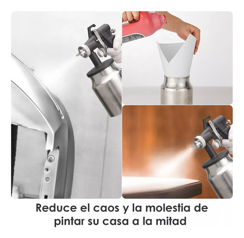 Pistola Paint Pulverizadora Compresor Paint Electrique 650w Rojo