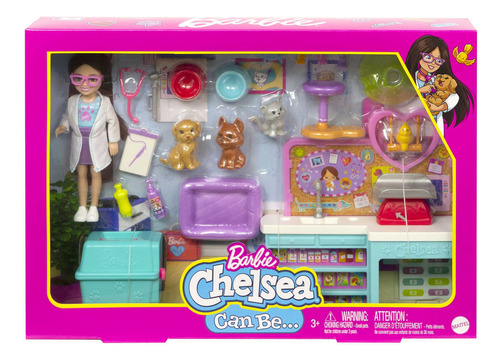 Barbie Muñeca Chelsea Veterinaria