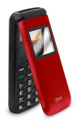 Mlab SOS Senior Phone Shell 3G (1.8") Dual SIM rojo 128 MB RAM