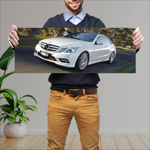 Cuadro 30x80cm Auto 2009 Mercedes Benz E Class C 683