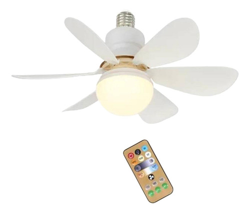 N E27 Socket Fan Light 30w 3 Colores Bombilla Fan Para