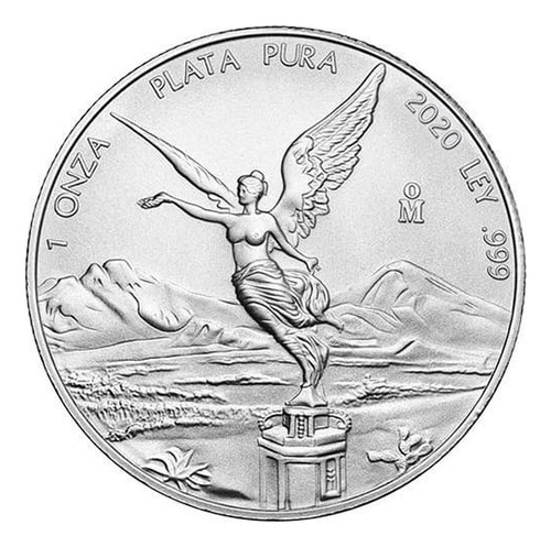 Moneda De Plata Libertad Mexicana 2020 Ley 999