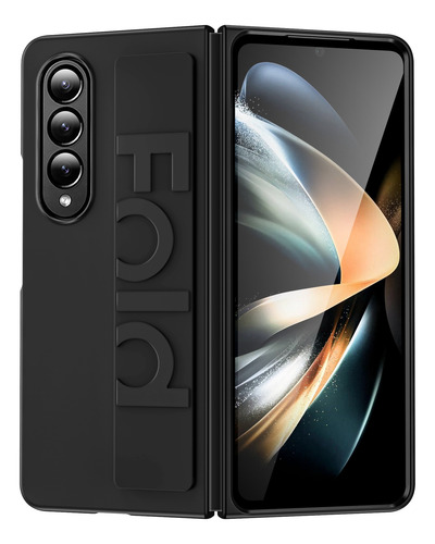Funda Uso Rudo Para Samsung Z Fold Con Pulsera, Case Para Samsung De Silicona Con Protección De Cámara, Carcasa Para Samsung Z Fold