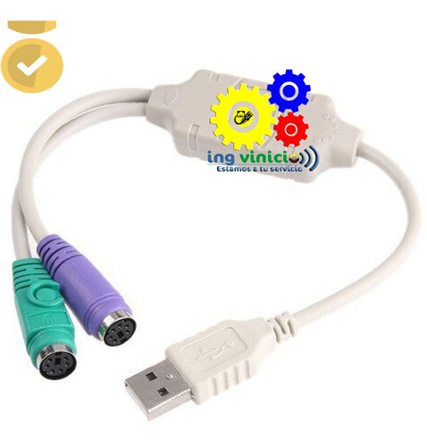 Cable Adaptador Usb A Ps2 Conecta Tu Teclado Y Mouse Ps2