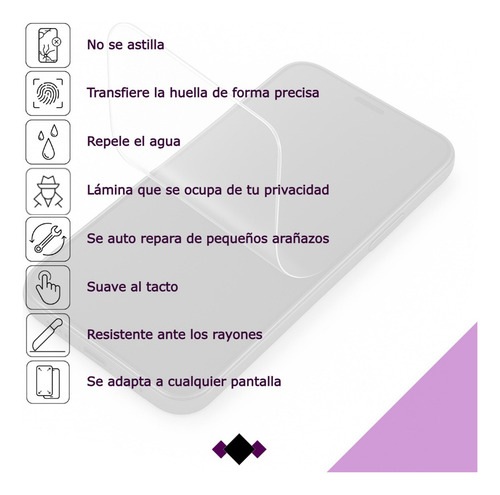 Film Protector Pantalla Hidrogel Anti Espia Celular Infinix Hot 10s Nfc