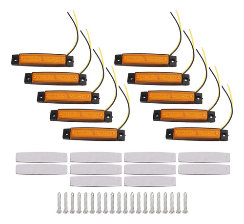 Foco Luz Lateral Posición Led Bi-volts 10 Pcs Auto Grúa