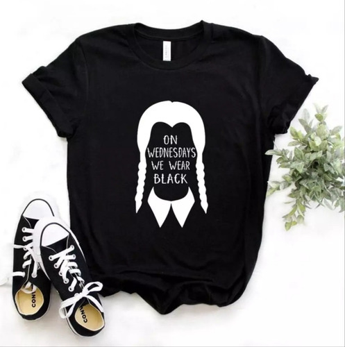 Blusa Merlina Addams Playera Para Mujer Regalo Cumpleaños