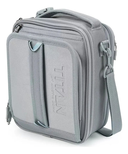 Lonchera Térmica Expandible + Recipiente +2 Ice Wall Gris Gris