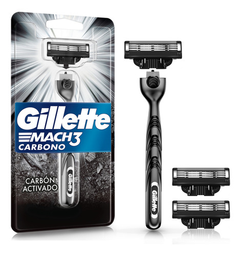 Cartucho De Rastrillo Gillette Mach3 4 Uds + Rastrillo