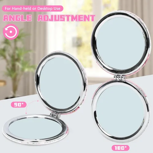 Espejo De Maquillaje Compacto Cute Kitty - 2 Espejos Compact