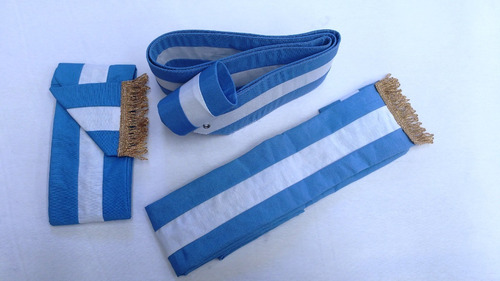 Combo Neuquén: Base-asta-bandera-moño-tahalí-dos Bandas