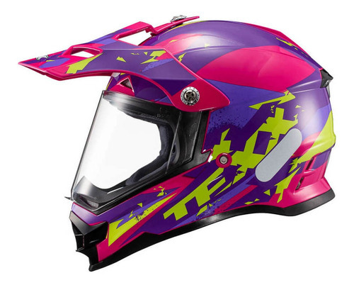 Capacete Cross Motocross Trilha Texx Off-road Carcara @# Cor Rosa Tamanho do capacete 60
