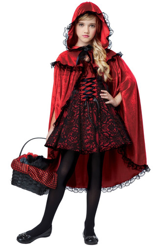 Disfraz Para Niña Caperucita Roja Talla Xsmall Halloween 