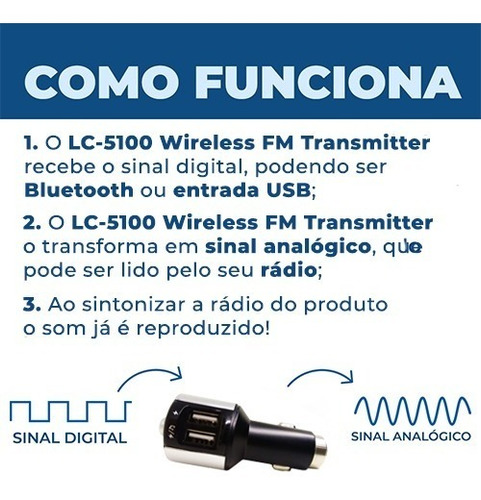 Imagem 2 de 5 de Adaptador Mp3 Bluetooth Usb Via Radio Carregador Punto 2008