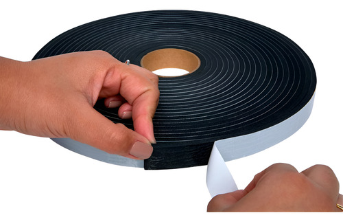 Fita De Vedação Em Espuma De Epdm Preto - 50 X 4mm X 10m
