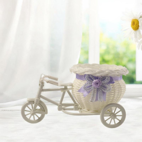 Planta De Cesta De Mini -bicicleta Tecida Stand Stand Bike