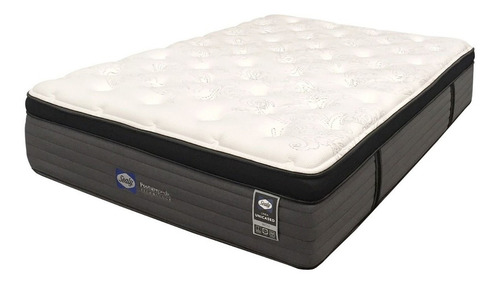 Colchón Sealy Metz Para Cama King Size Color Gris