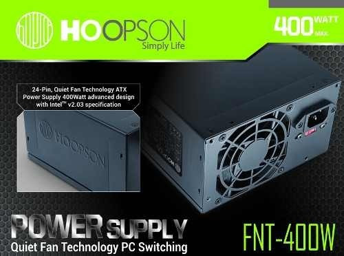 Fonte Real Atx Hoopson 400w Power Supply Cooler Nfe