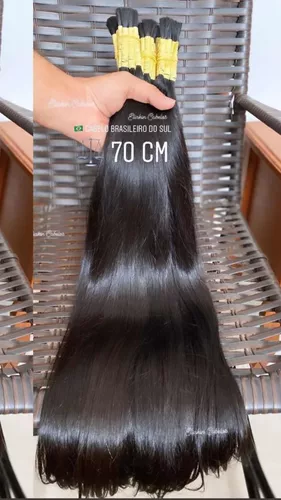 Cabelo humano liso 10 x 15 cm Fecho de cabelo brasileiro sedoso