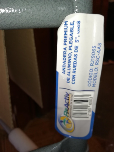 Andadera Premium De Aluminio Con Ruedas