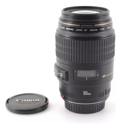 Lente Canon Ef 100mm F/2.8 Macro Usm Canon Ef Negro (Usado)
