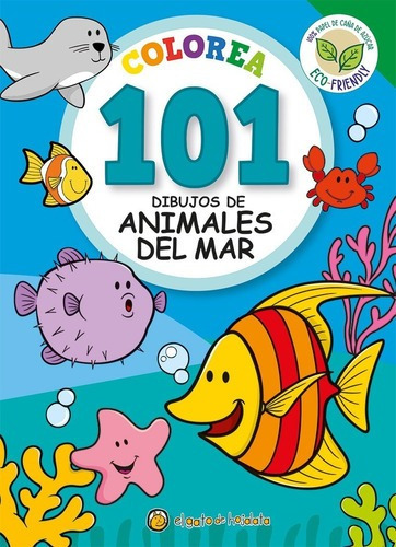 Libro Infantil Colorea 101 Dibujos De Animales Del Mar