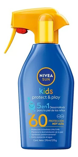 Protector Solar Nivea Protect & Play 5 En 1 Kids Fps 60