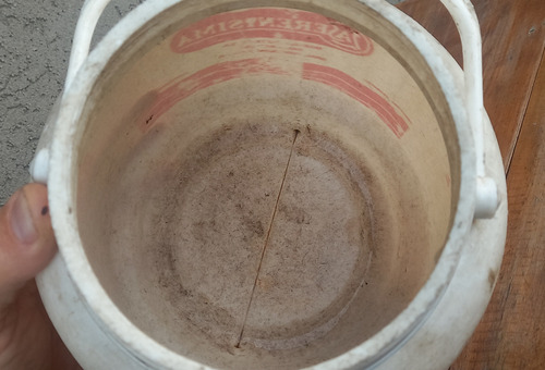 Antiguo Frasco Plastico Dulce De Leche La Serenisima 5kg. (Usado)