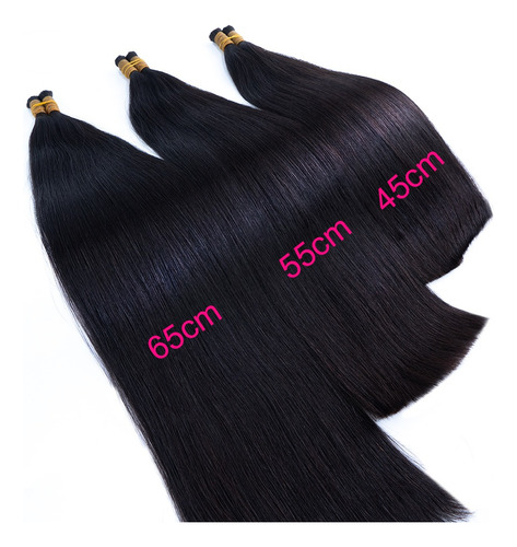 Extensiones De Cabello Real Humano Indio 65cm Alta Calidad