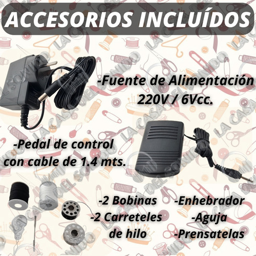 Maquina De Coser 12 Puntadas Costuras Electrica Pilas Cuota Color Blanco