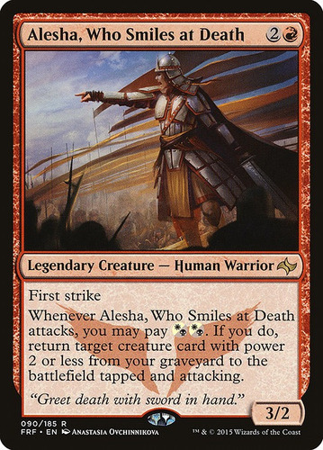 Carta Mtg Alesha, Who Smiles At Death Estado Heavily Played