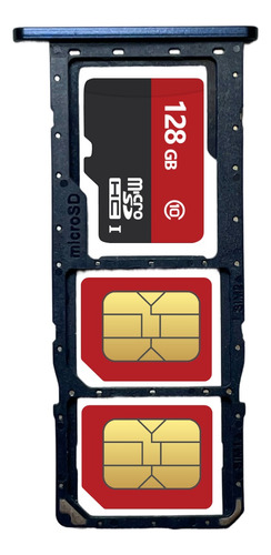 Bandeja Porta Sim Chip Card Compatible Samsung Galaxy A01