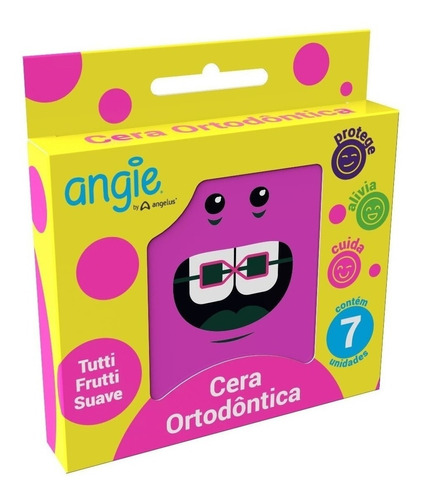 Cera Ortodôntica Angie ® Com 7 Bastões - Caixa Rosa
