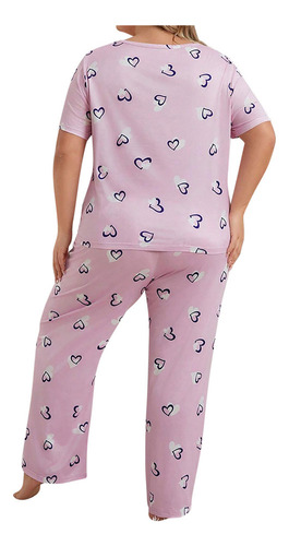 Pijama R A La Moda Para Mujer, Talla Grande, Estampado,nuevo