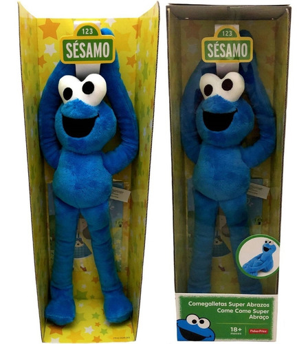 Imagem 4 de 5 de Boneco Pelúcia Come Come Azul Abraços Vila Sésamo Original