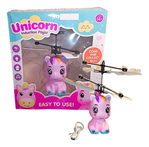 Dron Unicornio Magico  Con Luces Y Vuela Para Niñas 