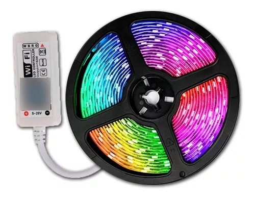 Kit Rgb 5050 Wifi Audioritmico Tira De Led Alexa Google Home