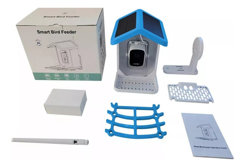 Aves Nidos Con Cámara Y Panel Solar Comedero Para Pájarosbebedor Para Pája