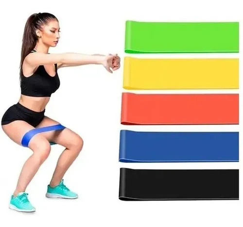 Kit Elastico Extensor Para Treino Ginastica Mini Band