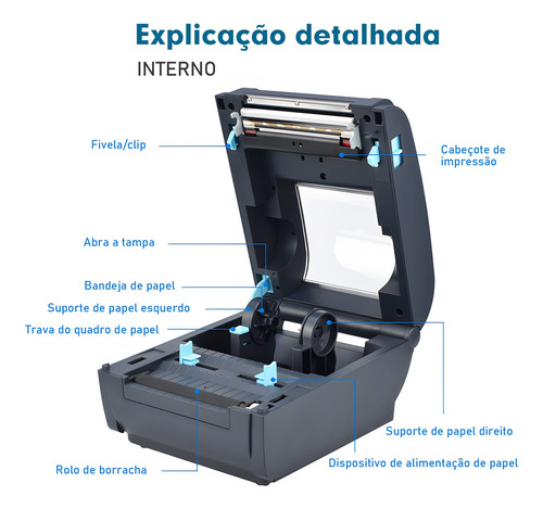 Mini Impressora Wifi Térmica Portátil Sem Fio Recibos 110mm