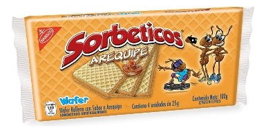 Galletas Sorbetico Arequipe Nabisco Unidad 25g